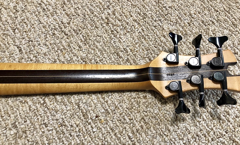 Tobias Basic: 6 string bass guitar Early 90s Zebrawood | Reverb