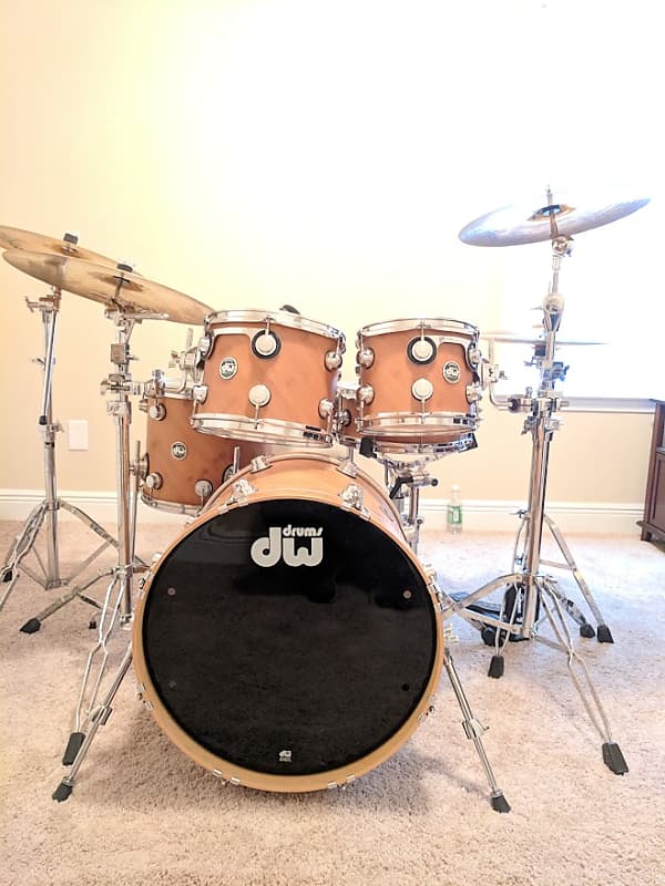 DW Drums EcoX Bamboo/Birch 5 piece drum kit Reverb