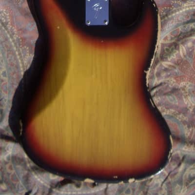 Fender Jazz Bass Lefty 1972 Sunburst Maple Neck Black Block RARE !!! image 8