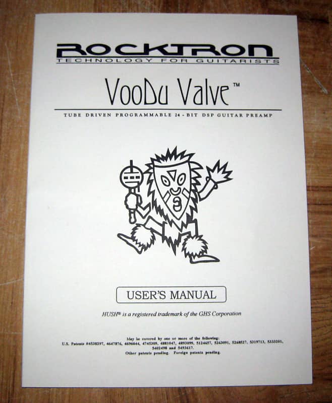 Rocktron Voodu Valve User's Manual Excellent Condition | Reverb Rocktron Voodu Valve User's Manual Excellent Condition | Reverb