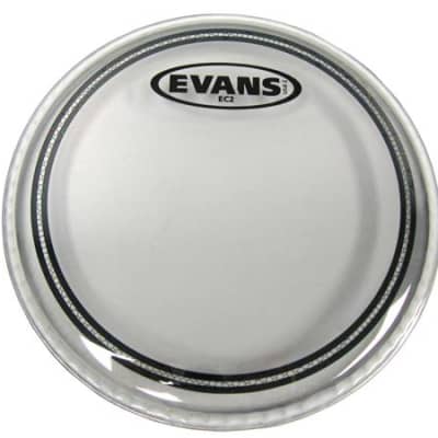 Evans EC2S Edge Control with SST Clear Drum Head 8 inch
