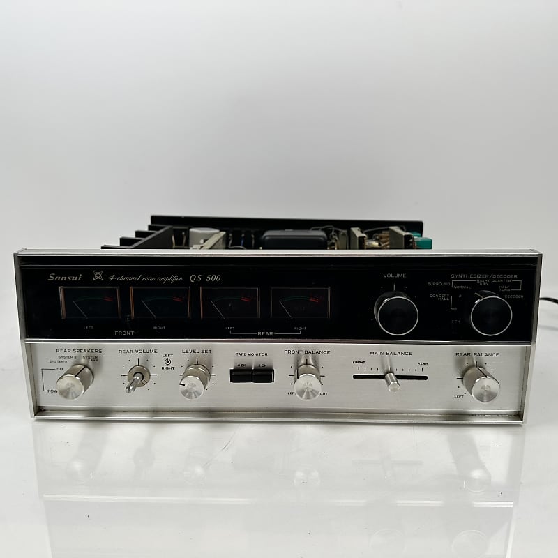 Sansui QS-500 Amplifier Rear Channel Quad Quadraphonic  			