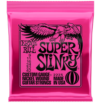 ERNIE BALL SUPER SLINKY 9-42 ELECTRIC GUITAR STRINGS 3 PACK for sale