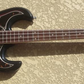 1960's Teisco Silvertone Burns Style Bass Sunburst image 1