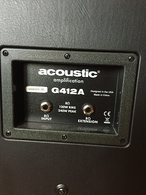 Acoustic g412a discount