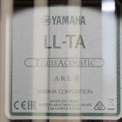 Brand New Yamaha LL-TA TransAcoustic Jumbo Concert Acoustic/Electric Guitar - Brown Sunburst image 7
