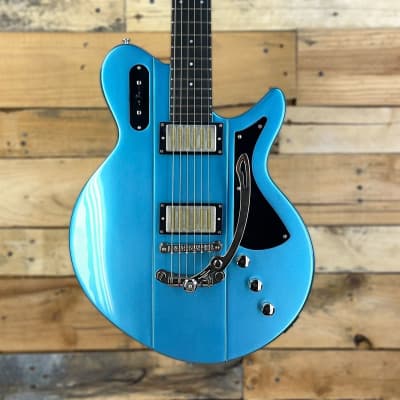Eastman Juliet LA Electric Guitar, Celestine Blue, w/Göldo Tremolo for sale