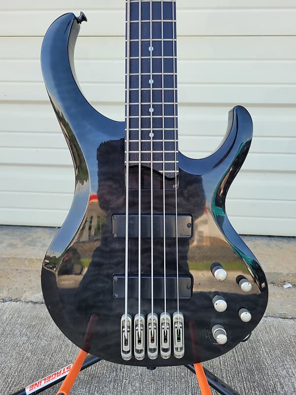 Ibanez BTB5 BASS 2015 - trans ebony over quilted maple | Reverb