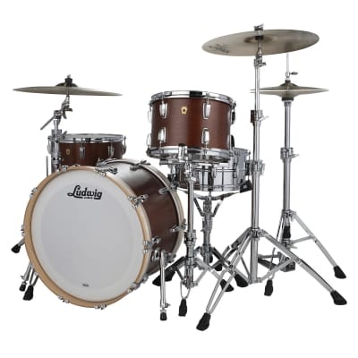 Ludwig Pre-Order Legacy Maple Vintage Mahogany Pro Beat Drums 14x24_9x13_16x16 Special Order Authorized Dealer image 3