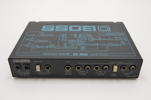 BOSS RDD-20 Digital Delay Micro Rack Guitar Effects Unit MIJ