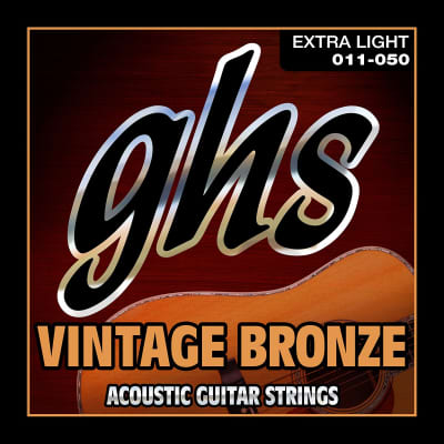 GHS Vintage Bronze Acoustic Guitar Strings; 11-50 image 1