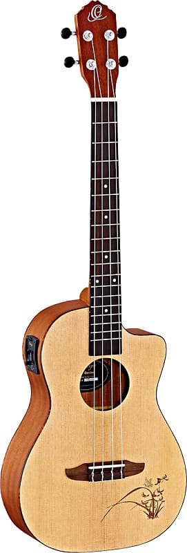 Ortega Guitars RU5CE-BA Bonfire Series Baritone Ukulele with