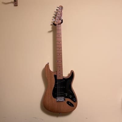 Tele-Strat Custom Build - Stratocaster body w/ Telecaster Deluxe Neck Fender Squier Parts w/ East Grove Warm Fat 50's Single Coil Pickups & Vintage Sperzel Locking Tuners Staggered Poles, Fender Decal for sale