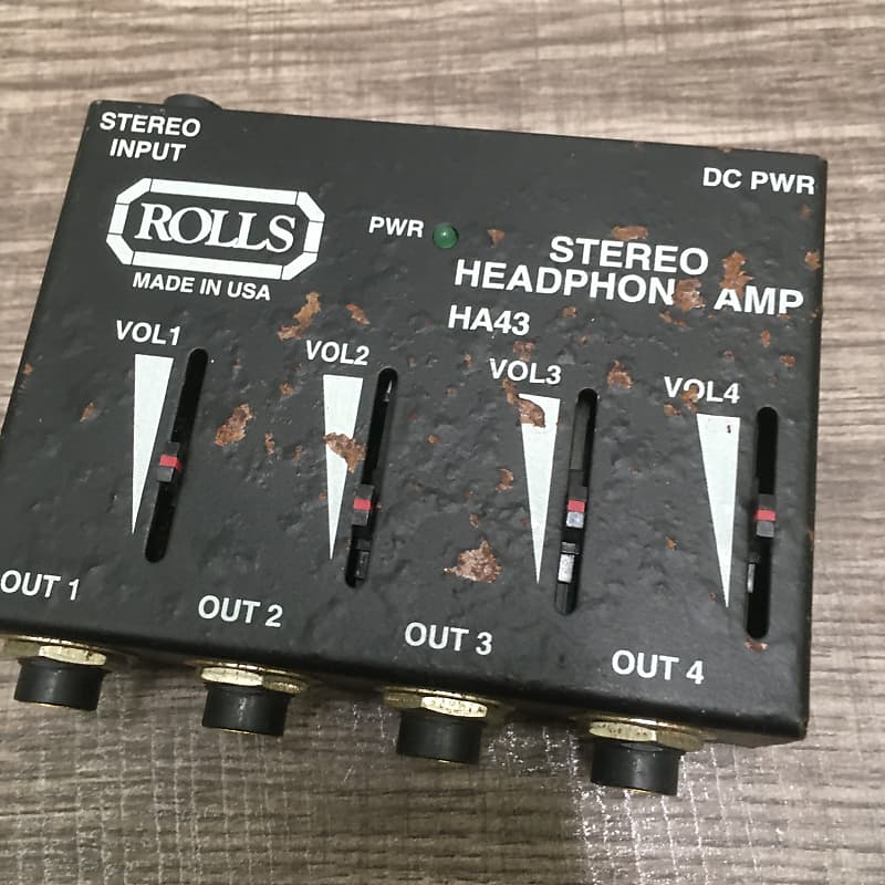 ROLLS HA43 4CHANNEL STEREO HEADPHONE AMPLIFIER Made in USA Reverb