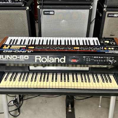 Roland Juno-60 1980’s original vintage analog synth poly-synth synthesizer MIJ Japan image 6