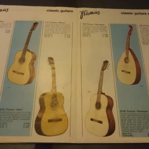 Vintage Framus 1960's Framus Guitar Dealer Line Catalog Brochure Full Color Rare Pics! image 9