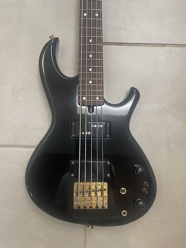 Aria Pro II RSB Deluxe 5 Bass NEW FRETS! Black Rare Model Matsumoku Japan