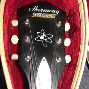 Harmony Stratotone Mercury H48 1961 Maple Top with Original Case image 3
