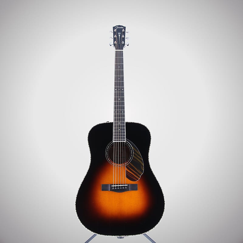 Fender Certified Pre-Owned PD-220E Dreadnought, Ovangkol Fingerboard, 3-Color  Vintage Sunburst (Q9) (05713) | Reverb