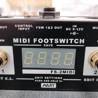 AMT Electronics FS-2 MIDI Footswitch Black image 1