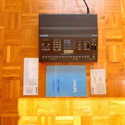 Elka EM-44 (Italy, 1986) Super rare desktop synthesizer with original printed manual and documents! Just serviced! New battery and new capacitors! Yamaha DX7 Style!