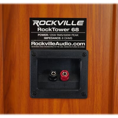 (1) Rockville RockTower 68C Classic Home Audio Tower Speaker Passive 8 Ohm image 10