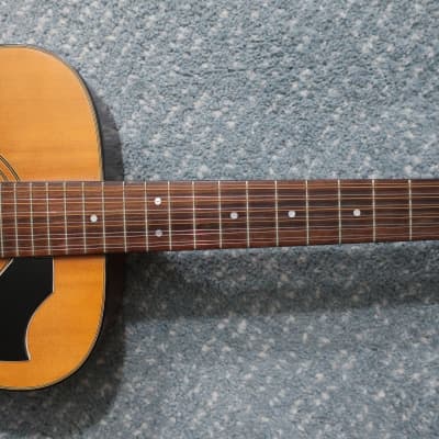 Vintage 1970s MIJ No Name Probably Teisco Or Kay Acoustic 12 String Guitar Playable High Action At 12th image 6