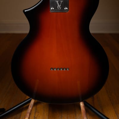 Voyage-Air Telair 2014 Folding Travel Electric Guitar 2014 Tobacco Burst image 5