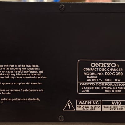 Onkyo DX-C390 CD CHANGER & ACCESSORIES image 9