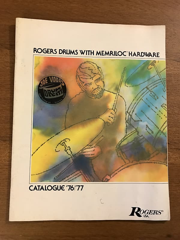 Rogers Drums with Memriloc Hardware Catalogue '76/'77 Reverb