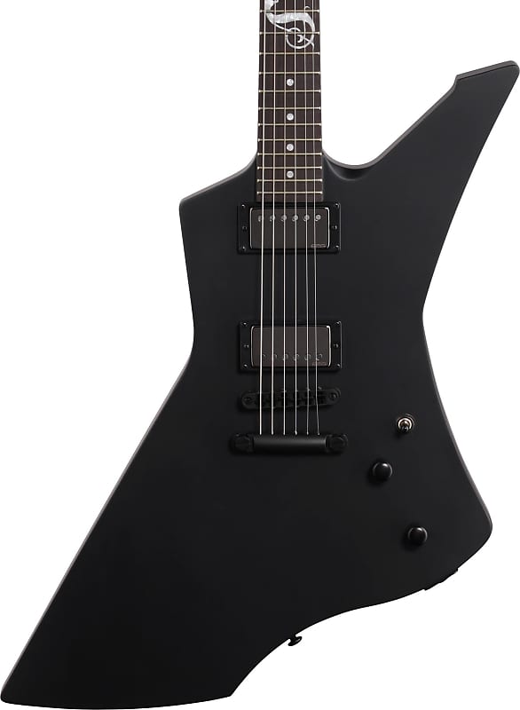 ESP LTD Snakebyte James Hetfield Signature Electric Guitar, Satin Black w/ Case image 1