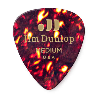 Dunlop - 483P05MD - Celluloid Shell Guitar Picks - Medium - Pack of 12 image 1
