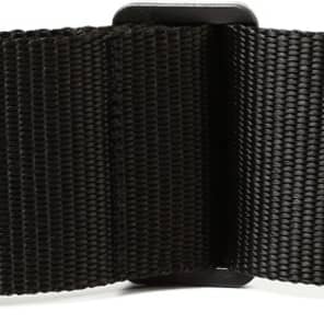 Levy's M8 2" Woven Poly Guitar Strap w/Leather Ends - Black Extra Long image 6