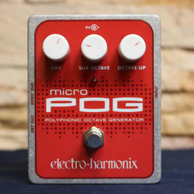 Electro-Harmonix Micro POG Polyphonic Octave Generator 2010s Red / Gray image 1