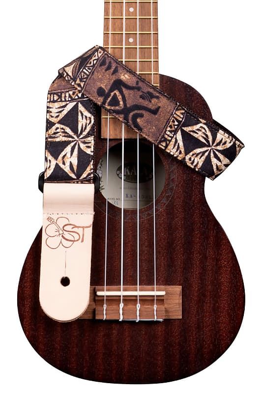 Kala Handmade Ukulele Straps Brown Tapa Reverb