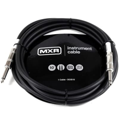 Dunlop MXR DCIS10 Standard Guitar and Instrument Cable, Straight Ends, 10 ft.