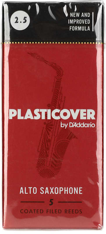D'Addario RRP05ASX250 - Plasticover Alto Saxophone Reeds - 2.5 (5-pack) image 1