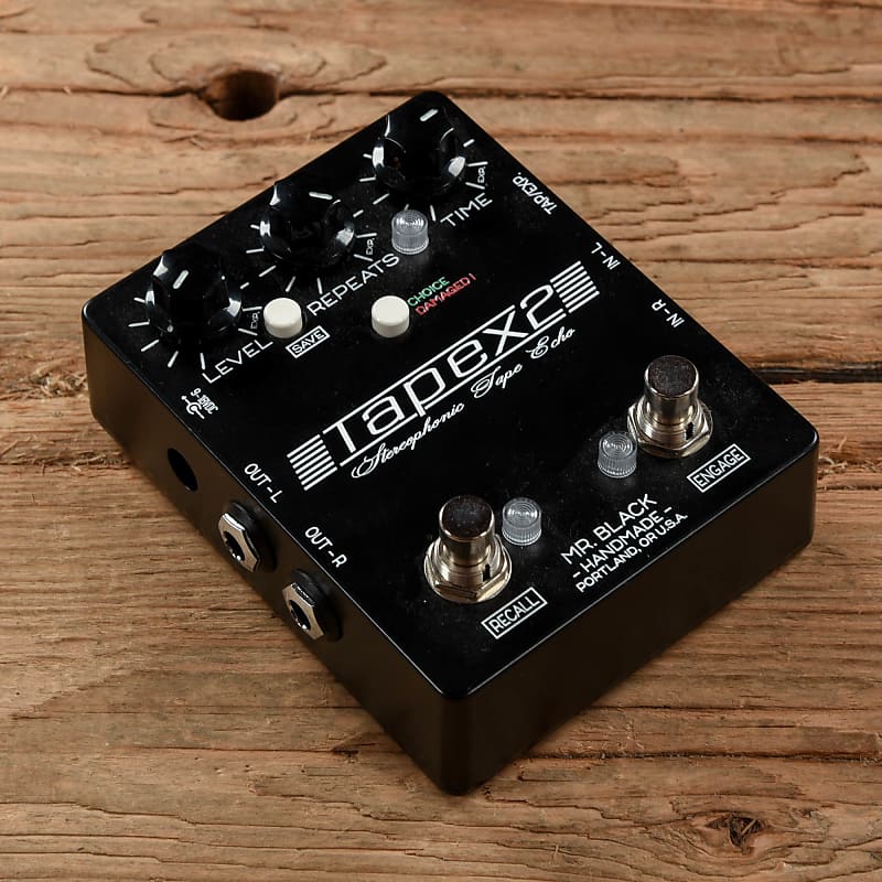 Mr. Black Tapex 2 Stereophonic Tape Echo Pedal Reverb
