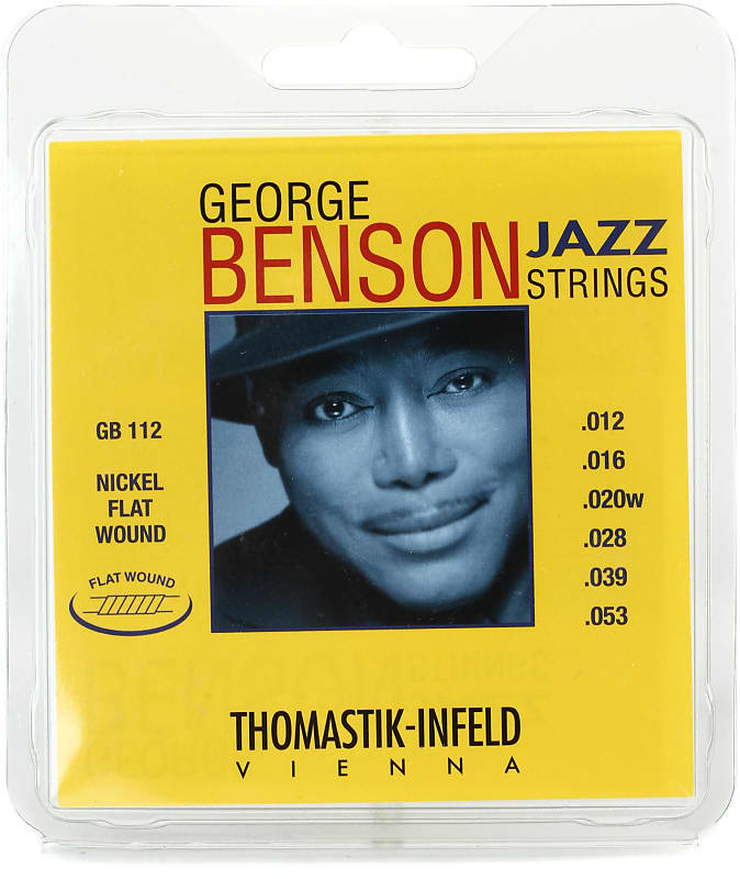 Thomastik-Infeld GB112 George Benson Flatwound Jazz Guitar Strings - .012-.053 Medium-Light image 1