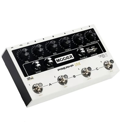 Mooer Preamp LIVE Guitar multi effects processor w Bluetooth white image 2