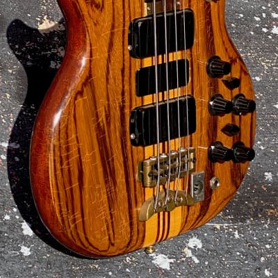 Alembic Series II Bass 1980 ultra rare all original Stanley Clarke Zebrawood Series II Short Scale its $39,800. new !! image 3