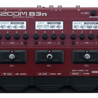 Zoom B3N Multi-Effects Bass Processor | Reverb