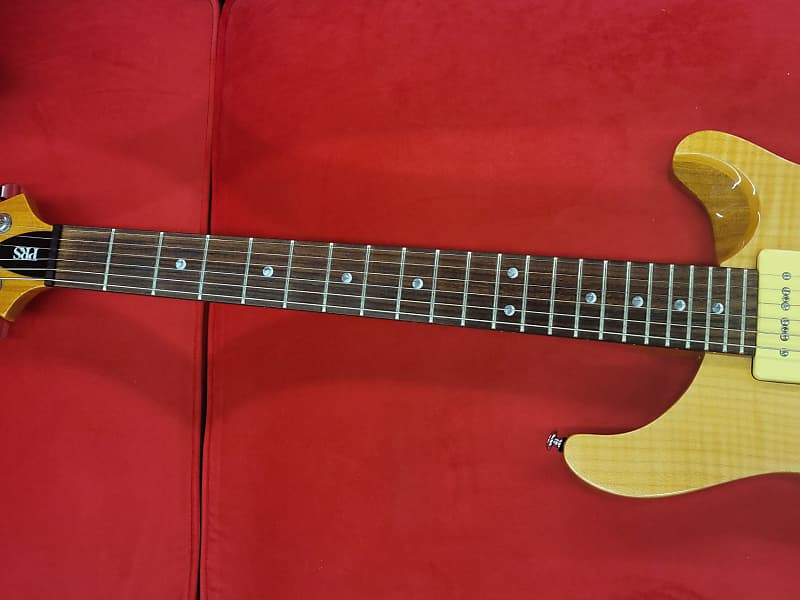 PRS SE Custom 22 Semi-hollow Soapbar P90 Natural | Reverb