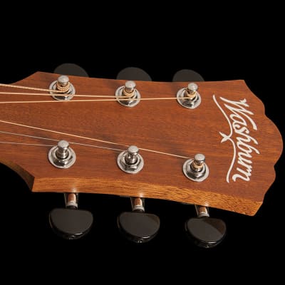 Washburn AGM5K Apprentice Series 7/8 Size G-Mini Spruce Top Mahogany Neck 6-String Acoustic Guitar w/Gig Bag image 11