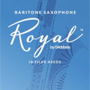 Royal Baritone Saxophone Reeds Strength 3, Box of 10