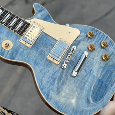 Gibson Les Paul Standard '50s Figured Top Ocean Blue 2023 New Unplayed Auth Dlr 9lb2oz #124 image 5