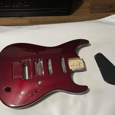 1990's Japan Jackson Professional Stealth Ex Candy Apple Red Guitar Body Floyd Ready image 1