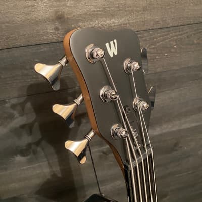 Warwick RockBass Streamer NT I 5 String Fretless Electric Bass Guitar Natural Transparent High Polish image 6