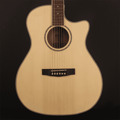 Cort GAMEDXOP Grand Regal Auditorium Cutaway Body Spruce Top 6-String Acoustic-Electric Guitar image 2
