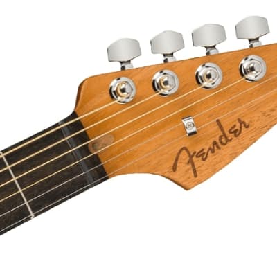 Fender American Acoustasonic Jazzmaster Acoustic Electric Guitar.  Arctic White, Ebony Fingerboard image 6